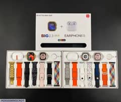 7 straps smart watch with airbuds pro 0