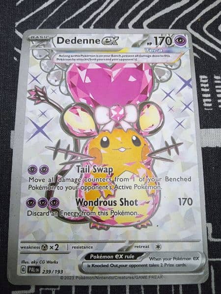 Dedenne ex original Pokémon card. 0