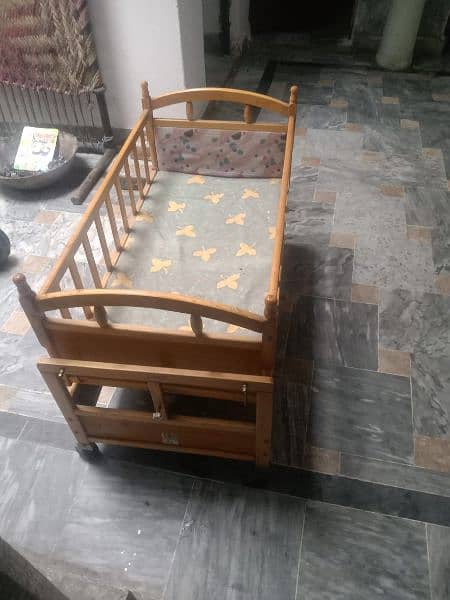 wooden Baby bed cot 1