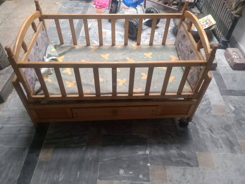 wooden Baby bed cot 2