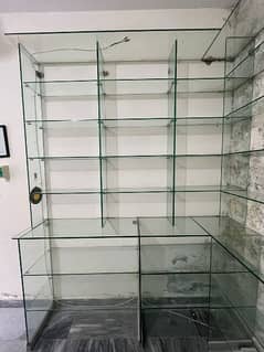 Shelves-Display counter-Racking-Glass Racking and counter available.