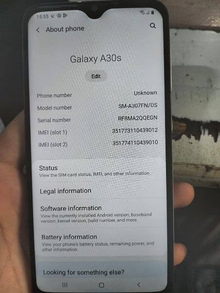 samsung A30 S (6. . . . 128) 1