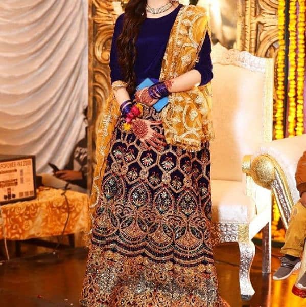 Wedding Formal Velvet Lehnga 2