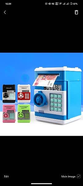 Money Box With Password & Fingerprint sensing Best Gifts For Kids 6