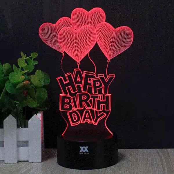 Happy birthday Customized Led lamp 1