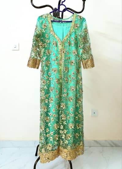 Party wear light green gold