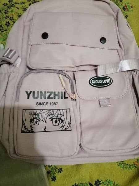 bagpack babypink new with tags 1