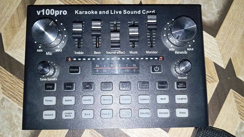 v100pro Karaoke and Live Sound Card 6