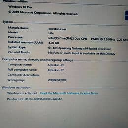 Dell Latitude E 5400 Core 2 Duo 5