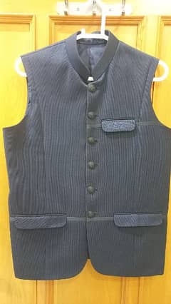 J. Navy Blue Waistcoat (Size: Small) - Like New