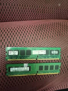 ddr 2 ram, Kingston 2gb and Samsung 1 gb