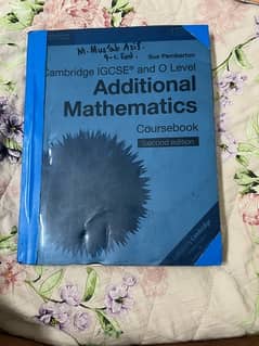 O levels add mathematics book for o level 0