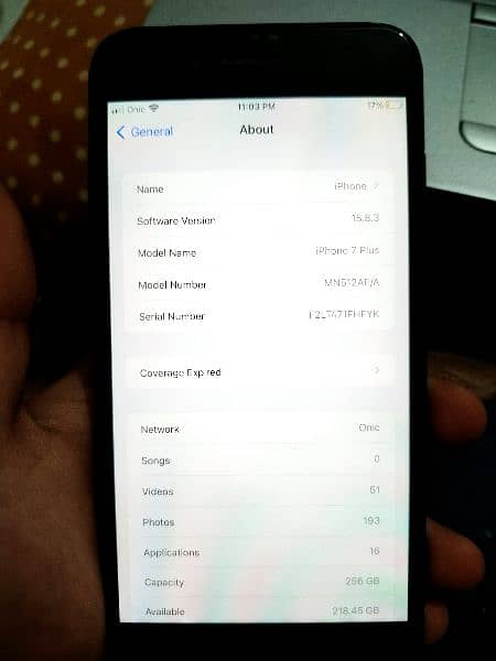 iPhone 7plus 256 GB PTA approved for sale in lush condition 6