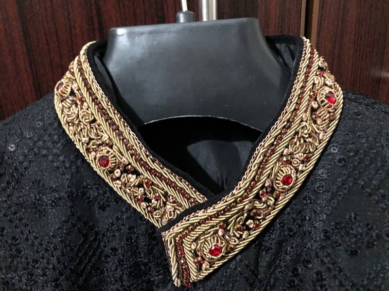 black sherwani dulha sherwani black 3