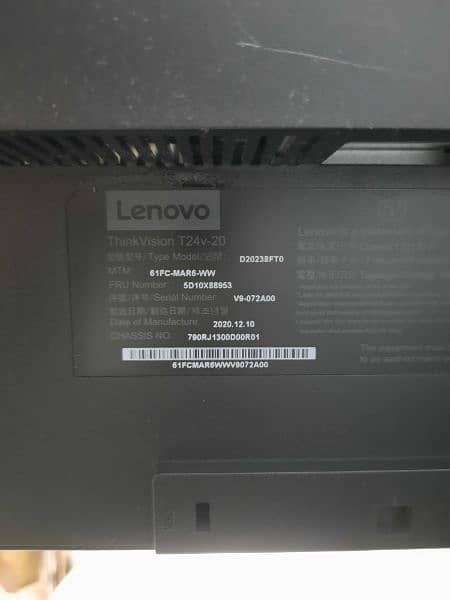 Lenovo 24" bazel Less Monitor 3