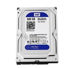 500 GB HDD 100% health . WD BLUE 0