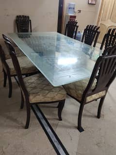 dinning table with 8 chairs