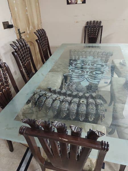 dinning table with 8 chairs 6