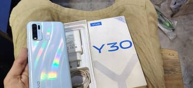 vivo Y30 4+128 With Box charger No open No Repair