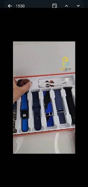 ultra smart watch with 7 different straps 0