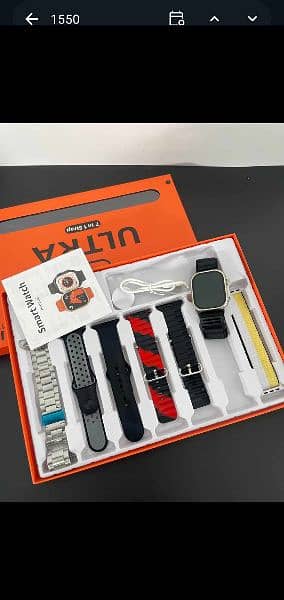 ultra smart watch with 7 different straps 1