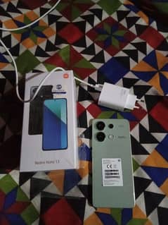 Xiaomi note 13 8+8 256gb box charger sath ha price finel only call