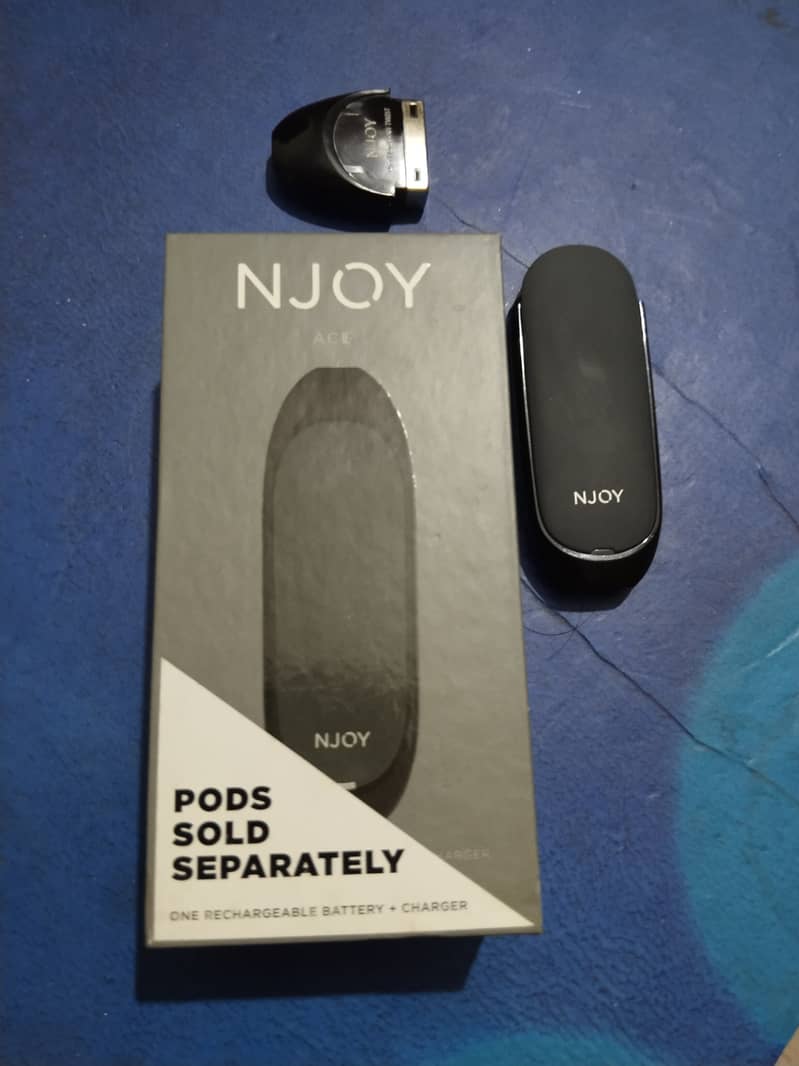 NJOY ACE POD - RECHARGEABLE - REFILLABLE - 8 CARTRIDGES - JUST 1,600/- 5