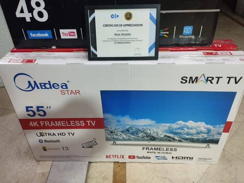 offer 30% tcl 55 inch led tv Android smart 4k warrnty 03224342554 0