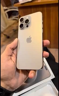 IPHONE 15 PRO MAX 256GB PTA APPROVED PHYSICAL + Esim NATURAL TITANIUM