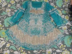 Party wear frock with sharara