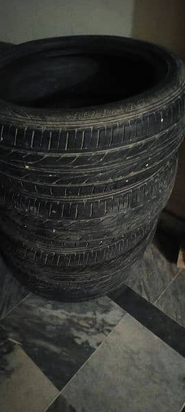 Dunlop tyres in good condition 6o to 70% 1