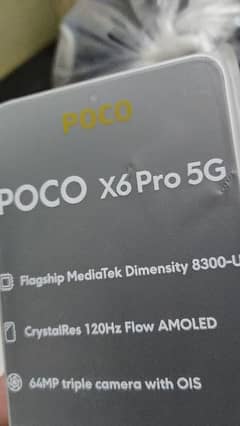 Poco X6 Pro 5g 12+8/512 Official PTA approved