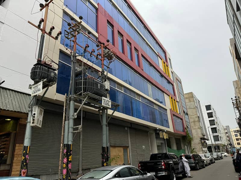 Dha Ph 6 Bokhari Com Near Khe Ittehad | Covered Aera 1215 Sqft | 3rd Floor | 4 . Chambers | Reception | Pantry | Modern Glass Elevation | Hi Speed Lift | Ideal Space For Clinic, IT Company, Salon, Firm, Corporate, Enterprenuer | Reasonable Rent | 6