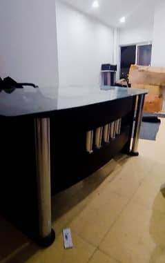 glass office table used