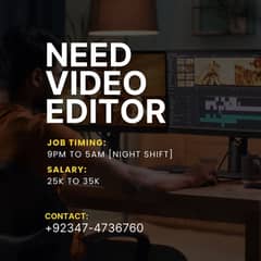 Video Editor Needed – Must Work in Our Office