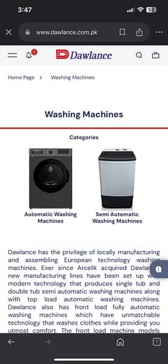 washing machine