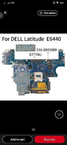 Dell E6440 mother board 1