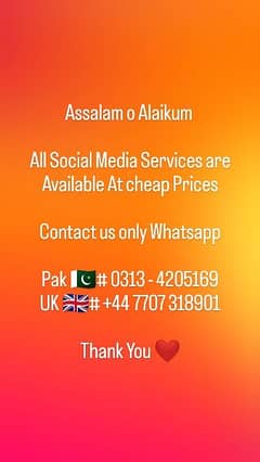 All Social Media Services Are Available at Cheap Prices