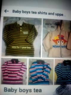 boys tea shirts and uppers very good stuff full sleeves per piece 200