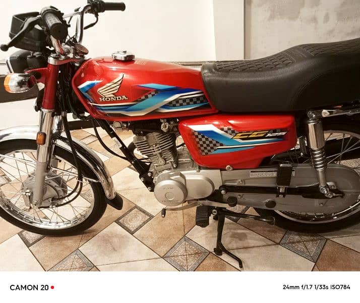 honda 125 2024 pakka registration all punjab tiptop genioun condition 0