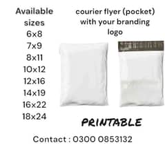 courier flyers with your logo and name