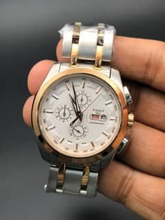 Tissot watch original heavy weight 170g silver and rose gold colour