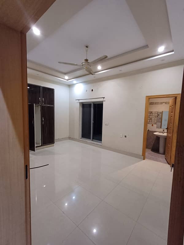 10 marla brand new luxury Spanish upper portion seprate gate separate entrance available for rent near ucp University or University of lahore or shaukat khanum hospital or abdul sattar eidi road M2 11