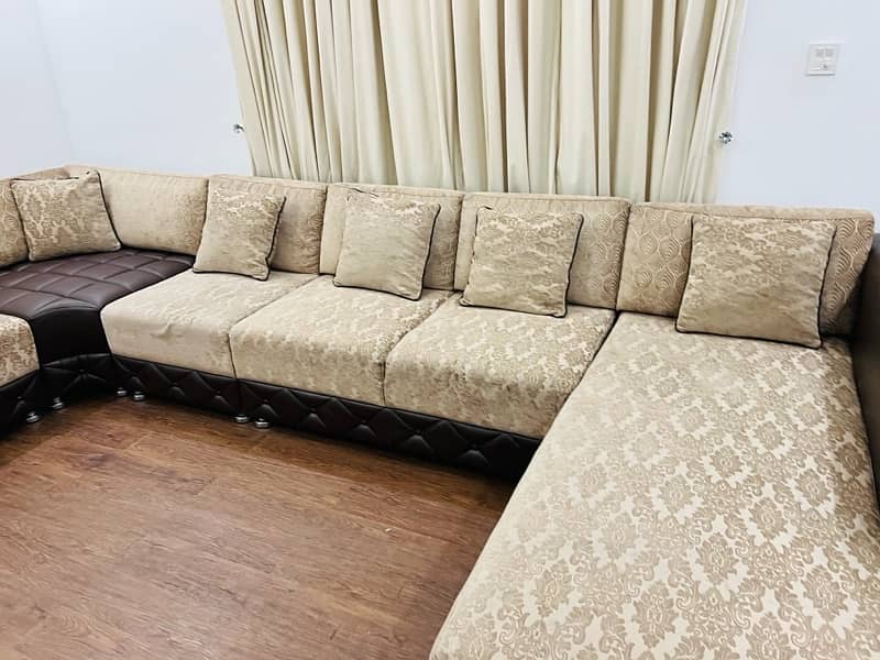 U shaped sofa set 3