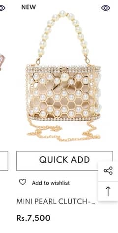 Almas pearl hand bag