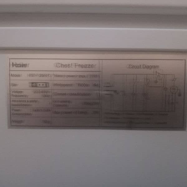 Haier d freezer 3