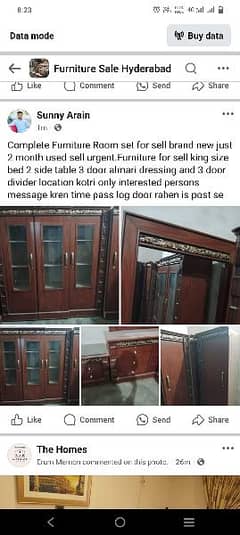 Complete furniture sett just 2 month used ha