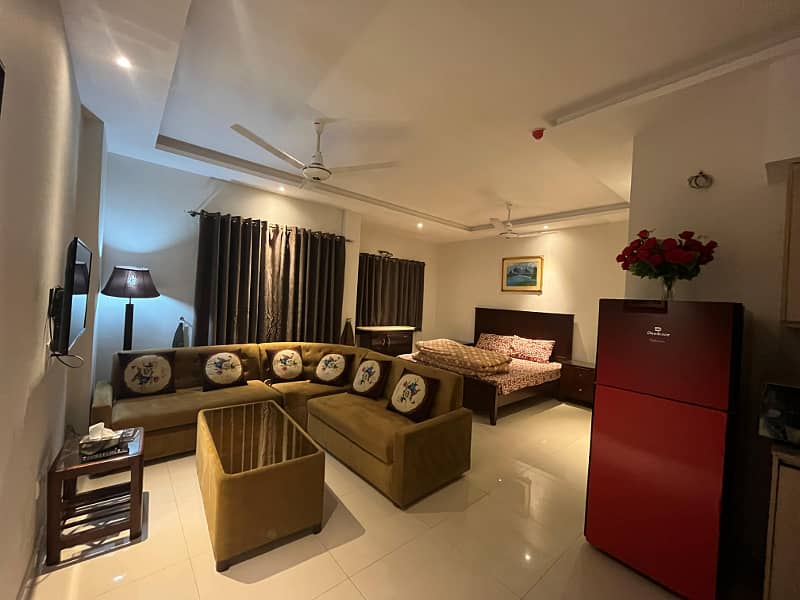 Luxury Fully Furnished Studio Apartment Available For Rent Opposite DHA Phase 4 1