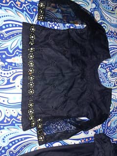 Black Net Pearl Saree 0