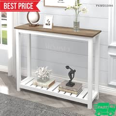 Entryway Console Table with Metal for Living Room,Wood & Metal Frame